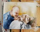 Portret obraz rysunek na zamówienie prezent olejny akrylowy - 1