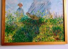 Obraz na płótnie -kobieta z parasolką, Claude Monet, 50x70cm - 3