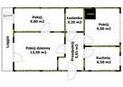Planty, ul. Młodzianowska, M3, 47.11 m2, 2 piętro, loggia. - 12