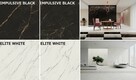 gres 59,8/59,8 impulsive black elite white polerowany-błyszc - 2