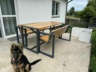 Zestaw Ogrodowy LOFT 2 ławki stół 2m, porządne i ciężkie. - 3