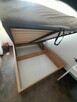 łóżko Tetrix 140x200 ze stelażem i pojemnikiem dąb wotan - 3