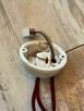 Stara lampa wisząca kuchenna z przeciwwagą porcelanową - 5