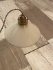 Stara lampa wisząca kuchenna z przeciwwagą porcelanową - 3