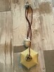 Stara lampa wisząca kuchenna z przeciwwagą porcelanową - 2