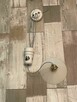Stara lampa wisząca kuchenna z przeciwwagą porcelanową - 4