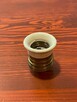 Stara oprawka z gwintem E27 mosiężna z porcelanką - 2