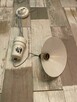 Stara lampa wisząca kuchenna z przeciwwagą porcelanową - 4