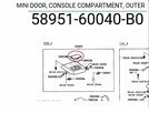 Klapka na pokrywę konsoli Toyota Land Cruiser 96-02 - 6