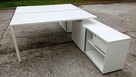 Biurko dwustanowiskowe białe 160x80 Biurka tup BENCH biuro d - 6