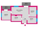 Zamknięte osiedle, 3 pokoje, 2 balkony, 56 m² - 5