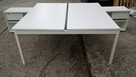 Biurko dwustanowiskowe białe 160x80 Biurka tup BENCH biuro d - 7
