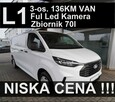 Ford Transit Custom L1  136KM L1 Full Led Zbiornik 70l Felgi 16"  Hak Super Cena 1619zł - 1