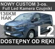 Ford Transit Custom L2 136KM Od ręki Super Cena FullLed HAK Kamera Czujniki od ręki 1737zł - 1