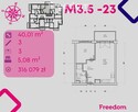 Mieszkanie w stanie deweloperskim, 2-pok, M.3.5 - 1