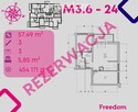 Mieszkanie w stanie deweloperskim, 3-pok, M.3.6 - 1