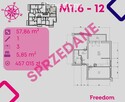 Mieszkanie w stanie deweloperskim, 3-pok, M.1.6 - 1