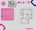 Mieszkanie w stanie deweloperskim, 2-pok, M.1.5 - 1