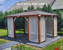 Altanka MILANO drewniana altana pergola ogrodowa. Każdy wymi - 3