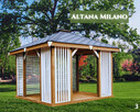 Altanka MILANO drewniana altana pergola ogrodowa. Każdy wymi - 4