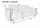 Zestaw Mebli komplet wersalka rozkł fotel podnóżek otwierany - 5