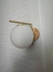 Lampa ścienna Kinkiet złoty Okrągła Lampka ścienna na ścianę - 3