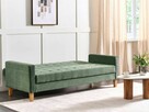 Sofa rozkładana Ciemnozielony dla 3 osób - 3