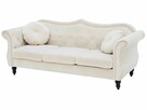 Sofa Welur Beżowy dla 3 osób - 2