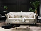 Sofa Welur Beżowy dla 3 osób - 3