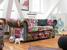 Sofa Fioletowa dla 3 osób - 1