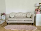 Sofa Welur Beżowy dla 3 osób - 6
