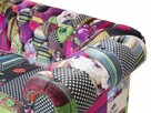Sofa Fioletowa dla 3 osób - 7