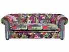 Sofa Fioletowa dla 3 osób - 2
