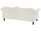 Sofa Welur Beżowy dla 3 osób - 4