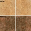 terakota 40/40 rufus beige brown szkliwiona-matowa gat.1 par - 2