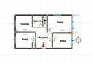 3 pokojowe mieszkanie 58m2, ul.Orzechowa - 12