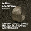 Taśma bazaltowa termiczna 1400 C 5m/5 cm/3 mm - 2
