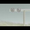 Srebrne kolczyki z cyrkoniami zapinane na sztyft. - 4