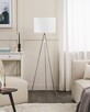 Lampa podłogowa Metal Srebrny - 7