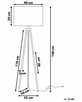 Lampa podłogowa Metal Srebrny - 5