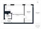 41,85 m² | 2 pokoje | 2. piętro | ul. Żeromskiego - 15