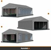 Namiot BASIC 6x6 magazynowy handlowy garaż wiata PE 240g/m2 - 4