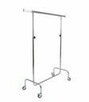 Wieszak metalowy na kółkach stojak wieszaki na ubrania do bi - 3