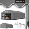 Namiot COMFORT 6x12 magazynowy handlowy garaż PVC 560g/m2 - 1