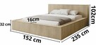 NOWOŚĆ Łóżko Wenus 120x200 z Pojemnikiem i Stelażem - 9