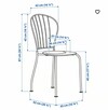 Krzesło ogrodowe szare krzesła do domu ogrodu kawiarni - 3