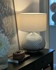 Lampa stołowa Szkło Srebrny - 12