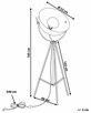 Lampa podłogowa Metal Złoty - 8