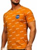 Pomarańczowy t-shirt męski NASA, rozmiar M, L, XL, XXL - 2