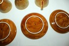 Filiżanki z talerzykami Mirostowice Opal 3 sztuki Czasy PRL - 8